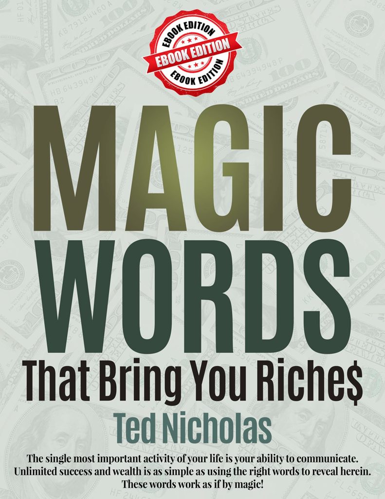 La couverture du livre Magic words that bring you riches